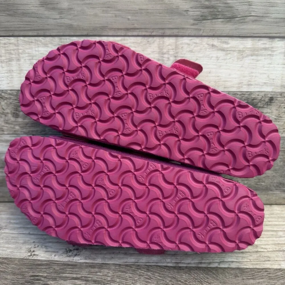 Birkenstock Women's Uji Sandals Modern Suede Fuchsia Tulip Size 7 (38)